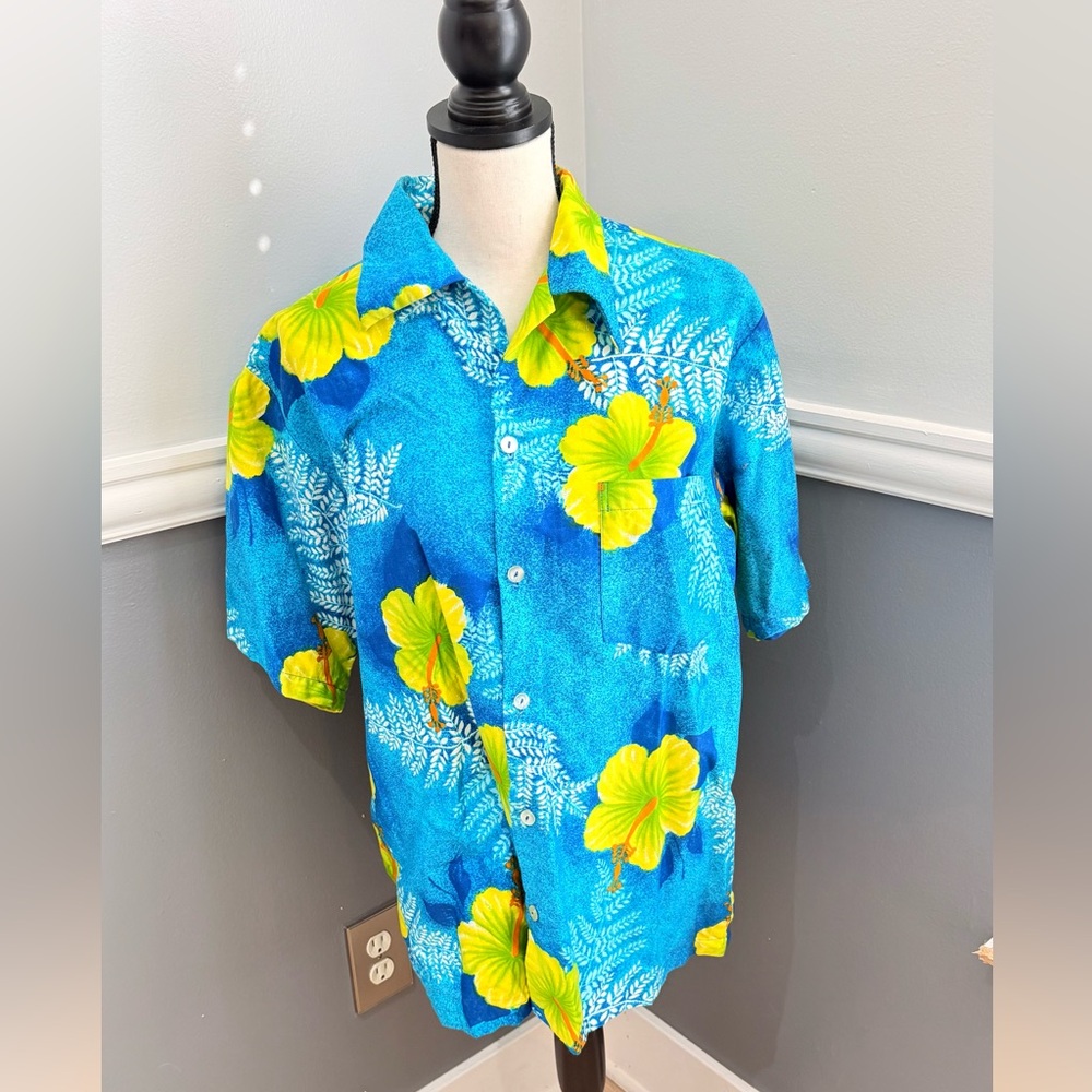 Hukilau Fashions Vintage Hawaiian Shirt Size Large